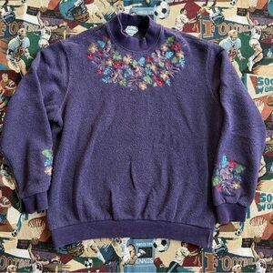 Vintage 90s BonWorth Floral Sweater